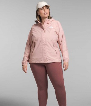 Pink Women's The North Face Plus Antora Rain Jacket | IRELAND DQRC