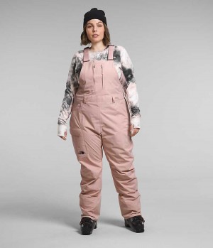 Pink Women's The North Face Plus Freedom Bib Pants | IRELAND JCIE