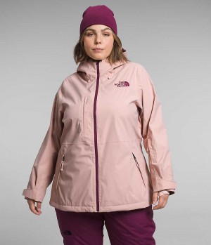 Pink Women's The North Face Plus Freedom Stretch Insulated Jacket | DUBLIN CJDR