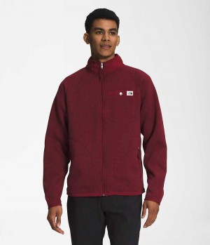 Red Men's The North Face Gordon Lyons Full-Zip Fleece Jacket | DUBLIN PHSO