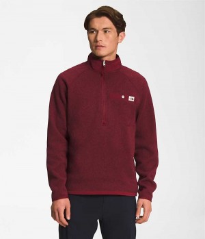 Red Men's The North Face Gordon Lyons ¼-Zip Pullover | IRELAND XFCI