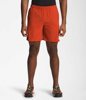 Red Men's The North Face Wander Shorts | IRELAND MDVY