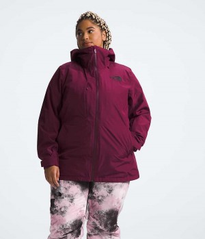 Red Women's The North Face Plus ThermoBall™ Eco Snow Triclimate® Insulated Jacket | IRELAND WFDK