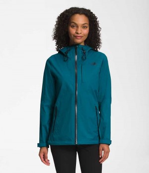 Turquoise Women's The North Face Alta Vista Rain Jacket | IRELAND IHQR