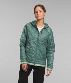 Turquoise Women's The North Face Circaloft Hoodie Puffer Jacket | DUBLIN MYIP