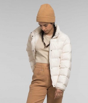 White Women's The North Face Lhotse Reversible Puffer Jacket | IRELAND SOKB