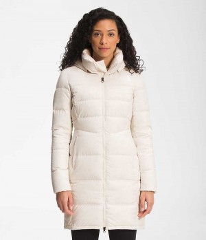 White Women's The North Face Metropolis Coat | DUBLIN HLFN