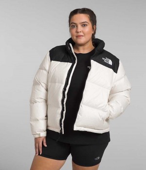 White Women's The North Face Plus 1996 Retro Nuptse Puffer Jacket | DUBLIN CIOZ