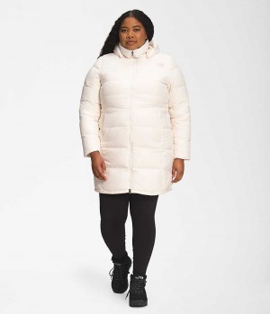 White Women's The North Face Plus Metropolis Coat | IRELAND KGMJ