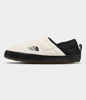 White / Black Women's The North Face ThermoBall™ Traction V Denali Mules | IRELAND SEOJ