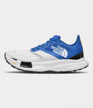 White / Blue Men's The North Face Summit Series VECTIV Sky Trail Running Shoes | IRELAND ALWH