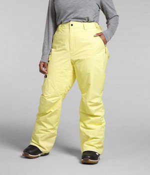 Yellow Women's The North Face Plus Freedom Insulated Pants | DUBLIN ZYHK