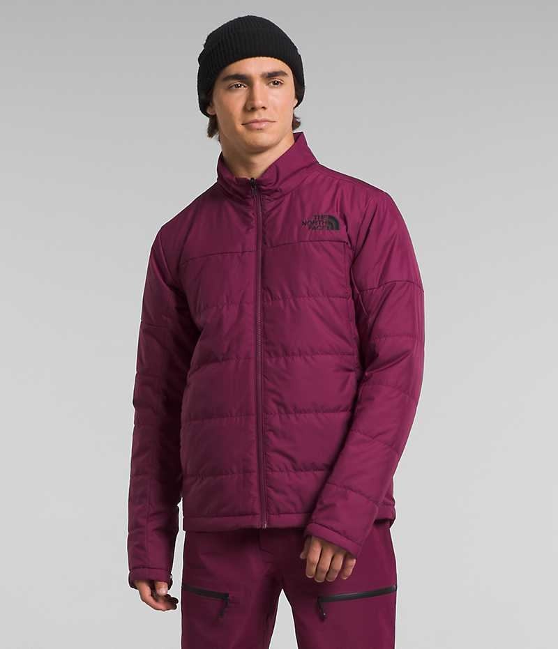 Beige / Fuchsia Men's The North Face Clement Triclimate® Insulated Jacket | DUBLIN TONY