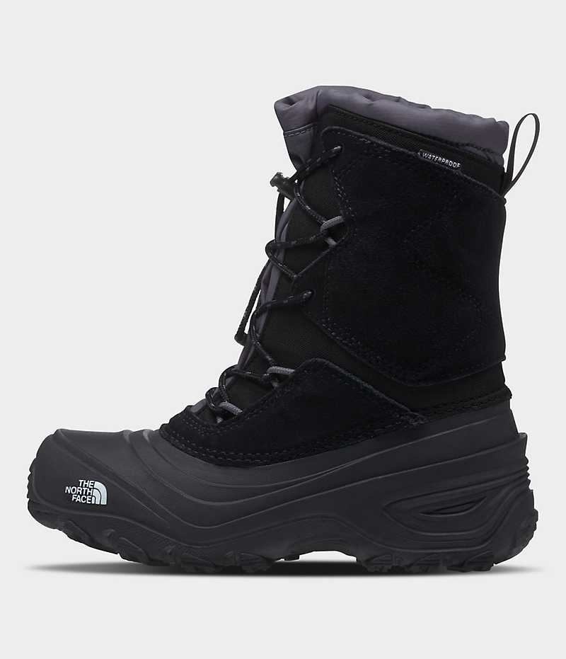 Black Boys\' The North Face Alpenglow V Waterproof Winter Boots | IRELAND FNMW