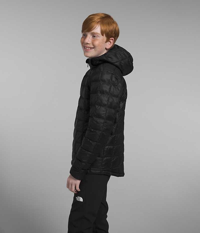 Black Boys' The North Face ThermoBall™ Hooded Puffer Jacket | DUBLIN FQHG