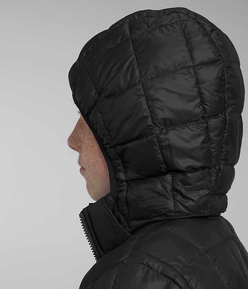 Black Boys' The North Face ThermoBall™ Hooded Puffer Jacket | DUBLIN FQHG