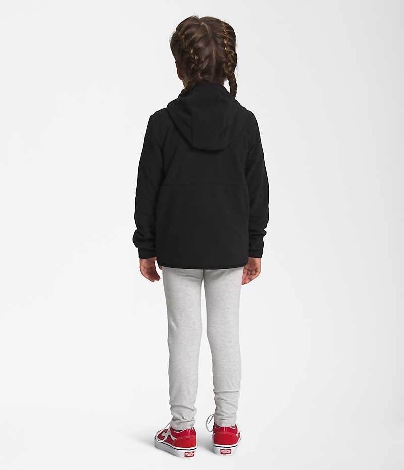 Black Girls'' The North Face Glacier Full-Zip Hoodie Fleece Jacket | DUBLIN FVYU