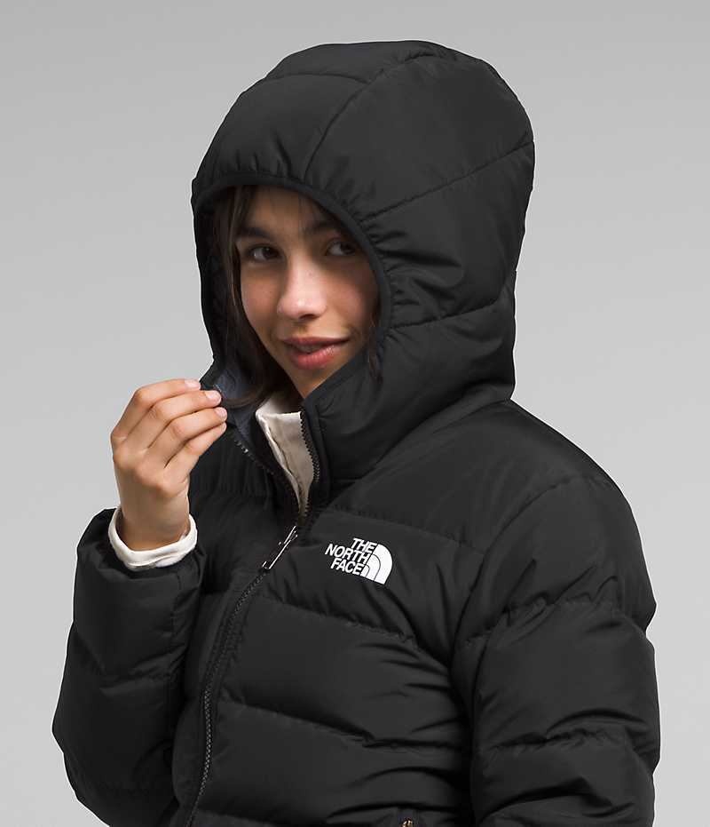 Black Girls'' The North Face Reversible North Hooded Puffer Jacket | DUBLIN UEYF