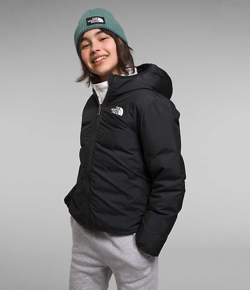 Black Girls'' The North Face Reversible North Hooded Puffer Jacket | DUBLIN UEYF