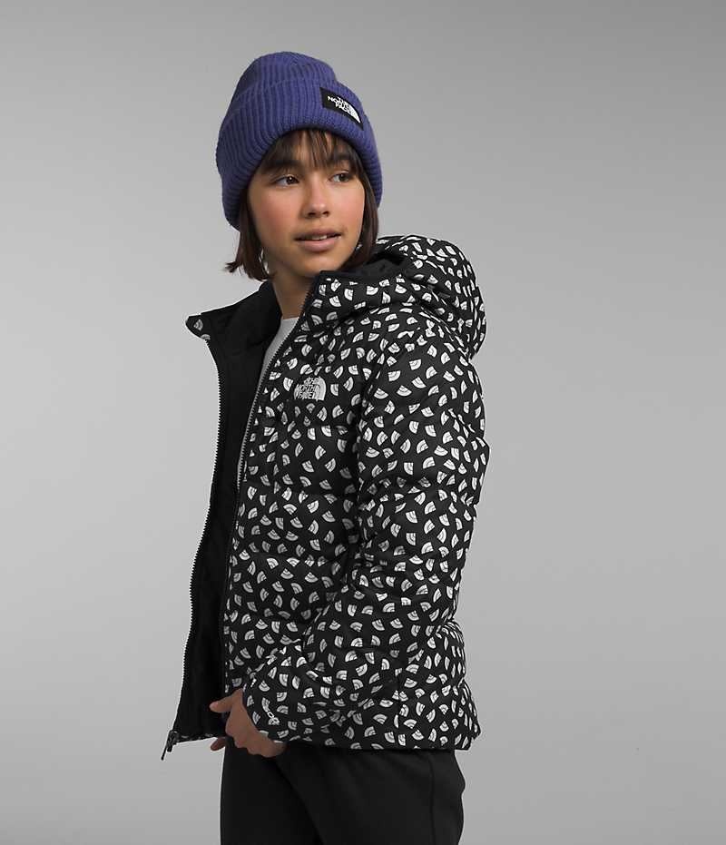 Black Girls'' The North Face Reversible North Hooded Puffer Jacket | IRELAND EDJV