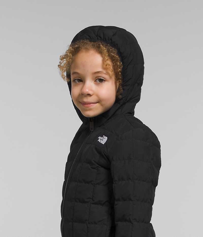 Black Girls'' The North Face Reversible ThermoBall™ Hooded Puffer Jacket | IRELAND HVSA