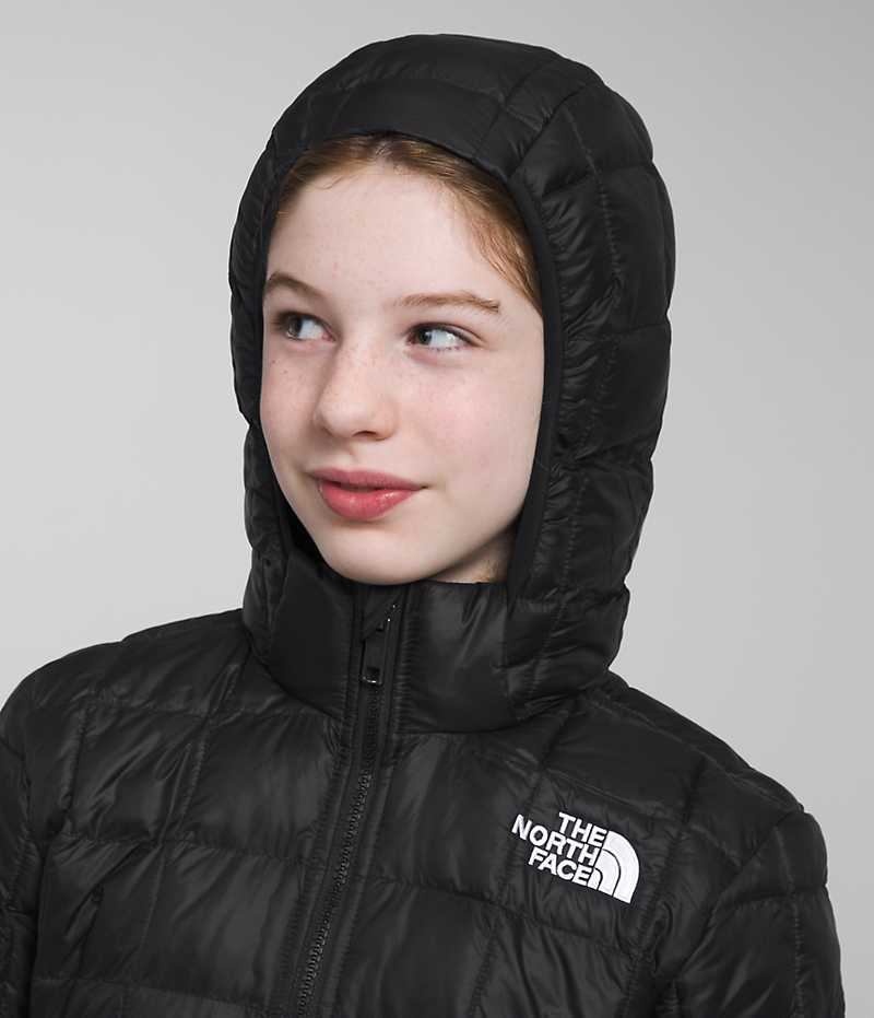 Black Girls'' The North Face ThermoBall™ Hooded Puffer Jacket | IRELAND CYLE