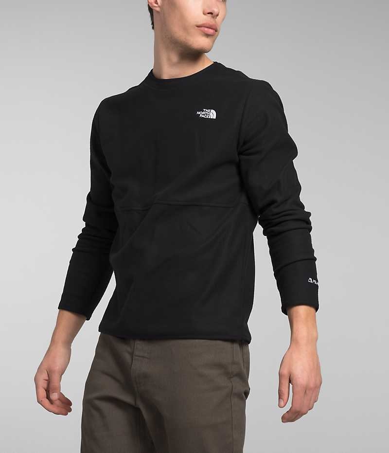 Black Men's The North Face Alpine Polartec® 100 Crew Pullover | DUBLIN PKFQ