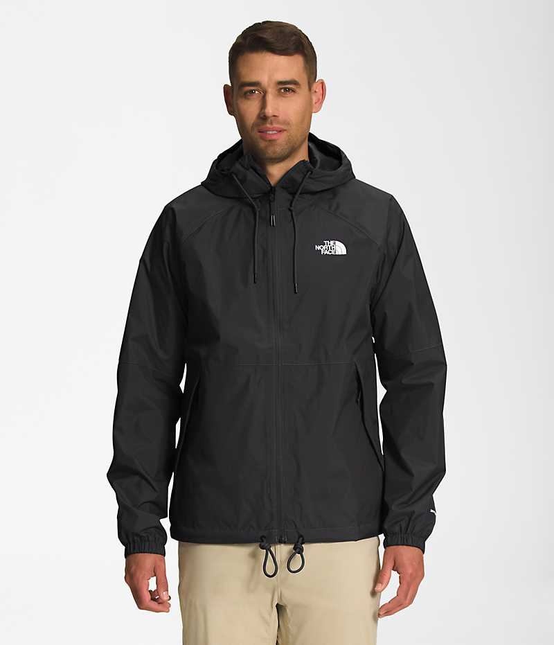 Black Men\'s The North Face Antora Hoodie Rain Jacket | IRELAND NTSE