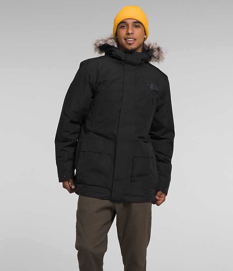 Black Men\'s The North Face Arctic GTX Coat | DUBLIN IMSB