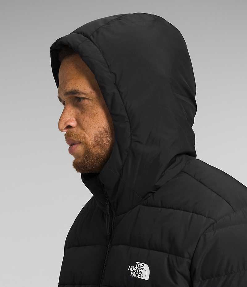 Black Men's The North Face Big Aconcagua 3 Hoodie Puffer Jacket | IRELAND WAYN