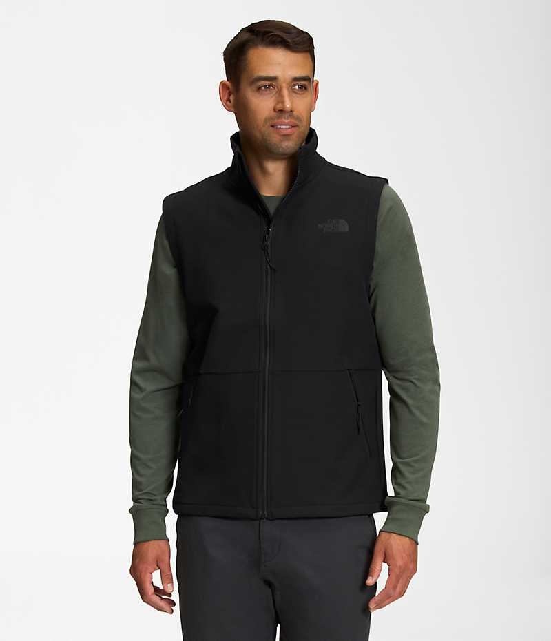 Black Men\'s The North Face Camden Soft Shell Vest | DUBLIN XZFV