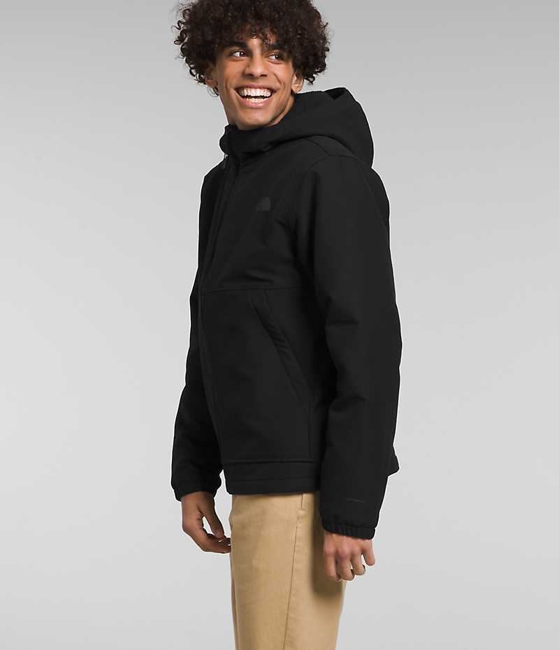 Black Men's The North Face Camden Thermal Hoodie Softshell Jacket | DUBLIN DWXO