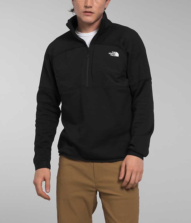 Black Men\'s The North Face Canyonlands High Altitude ½-Zip Pullover | IRELAND TYIN