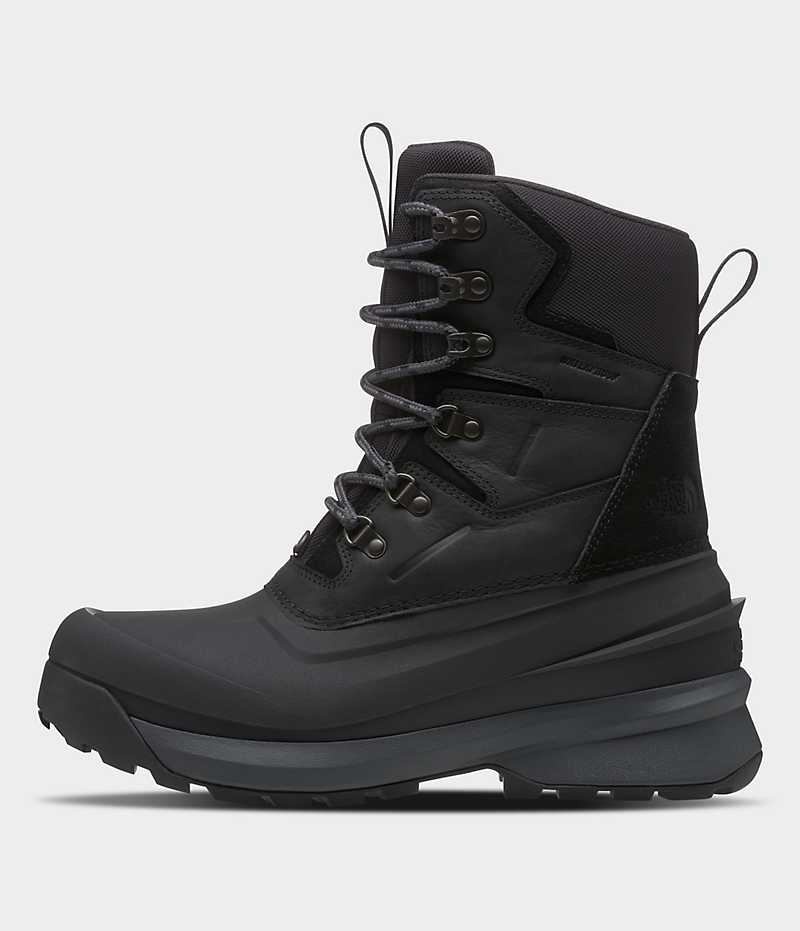 Black Men\'s The North Face Chilkat V 400 Waterproof Winter Boots | DUBLIN CITH