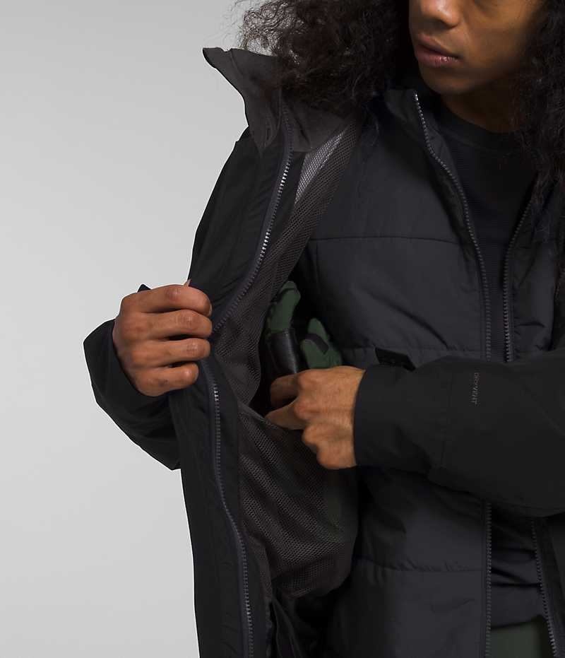 Black Men's The North Face Clement Triclimate® Insulated Jacket | DUBLIN LOIS