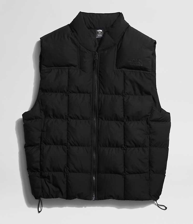 Black Men's The North Face Lhotse Reversible Down Vest | IRELAND WQKG