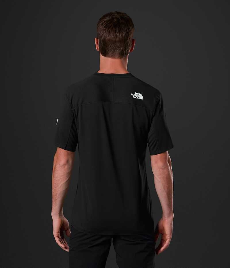 Black Men's The North Face Summit Series Crevasse Short Sleeve T-Shirt | DUBLIN QMXN