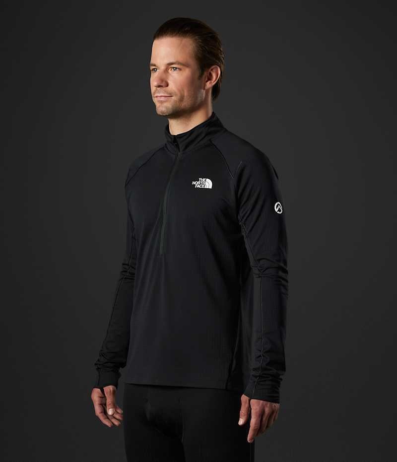 Black Men's The North Face Summit Series Crevasse ½-Zip Sweatshirt | DUBLIN XUAK