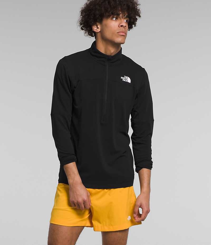 Black Men\'s The North Face Sunriser ¼-Zip Sweatshirt | IRELAND WUHT