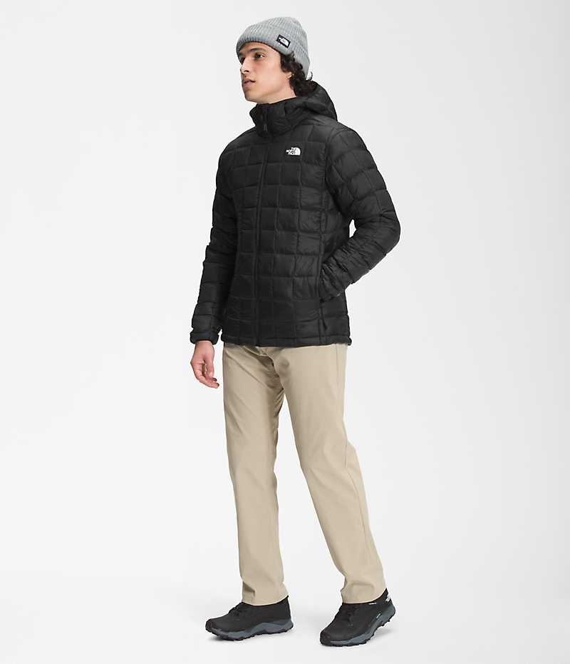 Black Men's The North Face ThermoBall™ Eco Hoodie 2.0 Puffer Jacket | DUBLIN WZIU