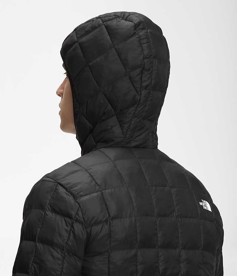 Black Men's The North Face ThermoBall™ Eco Hoodie 2.0 Puffer Jacket | DUBLIN WZIU