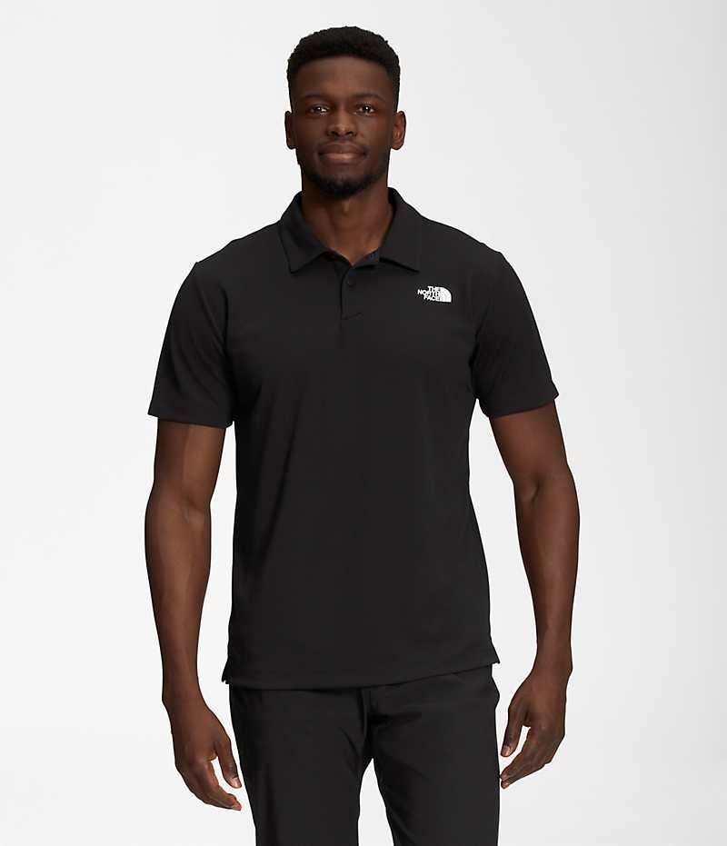 Black Men\'s The North Face Wander Polo Shirt | DUBLIN HIDA