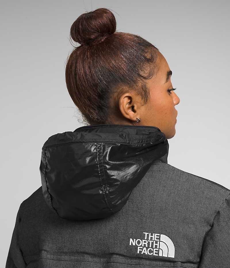 Black Women's The North Face ’92 Reversible Nuptse Puffer Jacket | DUBLIN ISBA