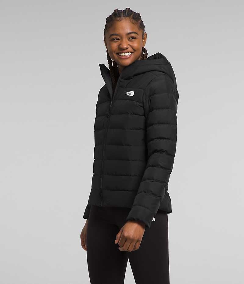 Black Women's The North Face Aconcagua 3 Hoodie Puffer Jacket | IRELAND RKHN