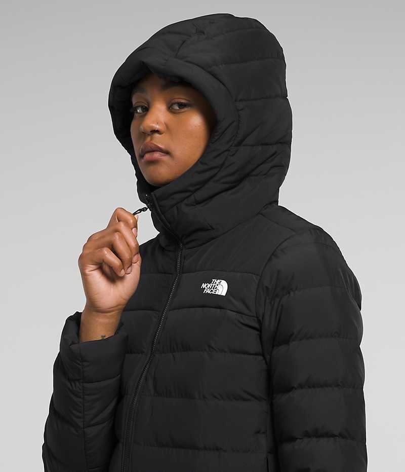 Black Women's The North Face Aconcagua 3 Hoodie Puffer Jacket | IRELAND RKHN