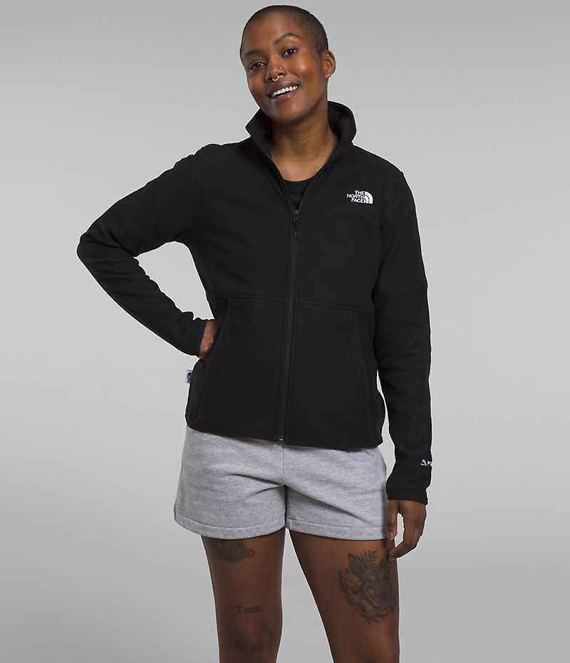 Black Women\'s The North Face Alpine Polartec® 100 Fleece Jacket | IRELAND TXMB