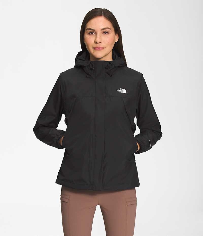 Black Women\'s The North Face Antora Triclimate® Rain Jacket | IRELAND HBAU