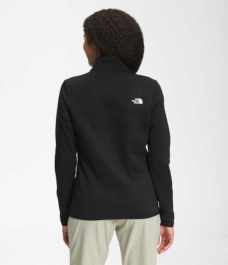 Black Women's The North Face Canyonlands Full-Zip Fleece Jacket | DUBLIN TCLI