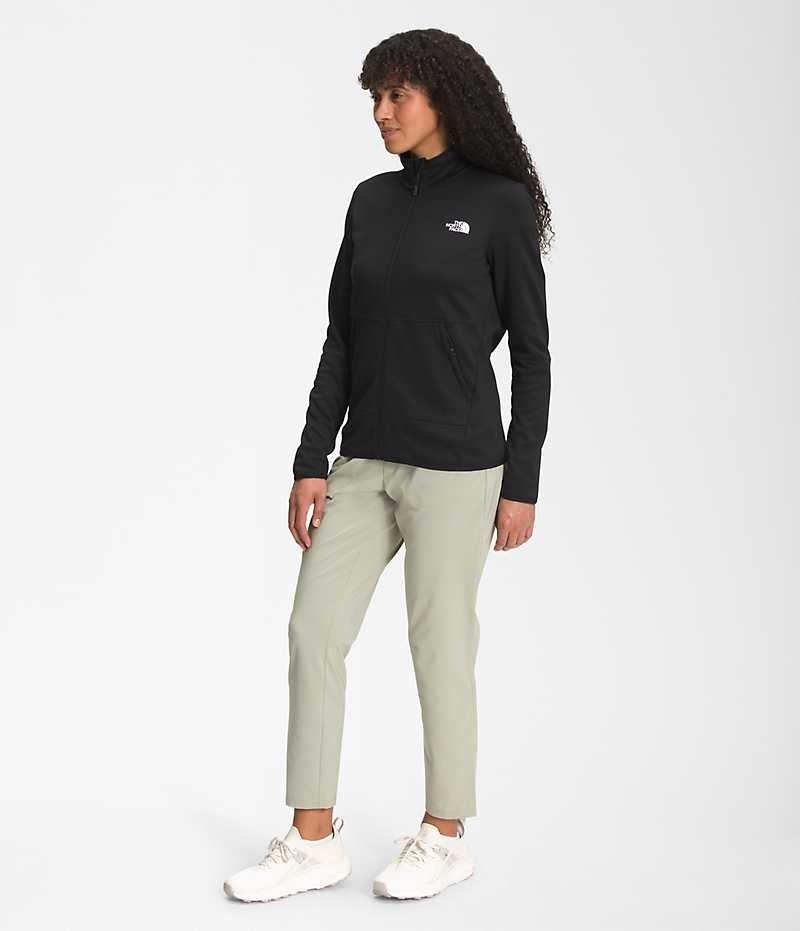 Black Women's The North Face Canyonlands Full-Zip Fleece Jacket | DUBLIN TCLI