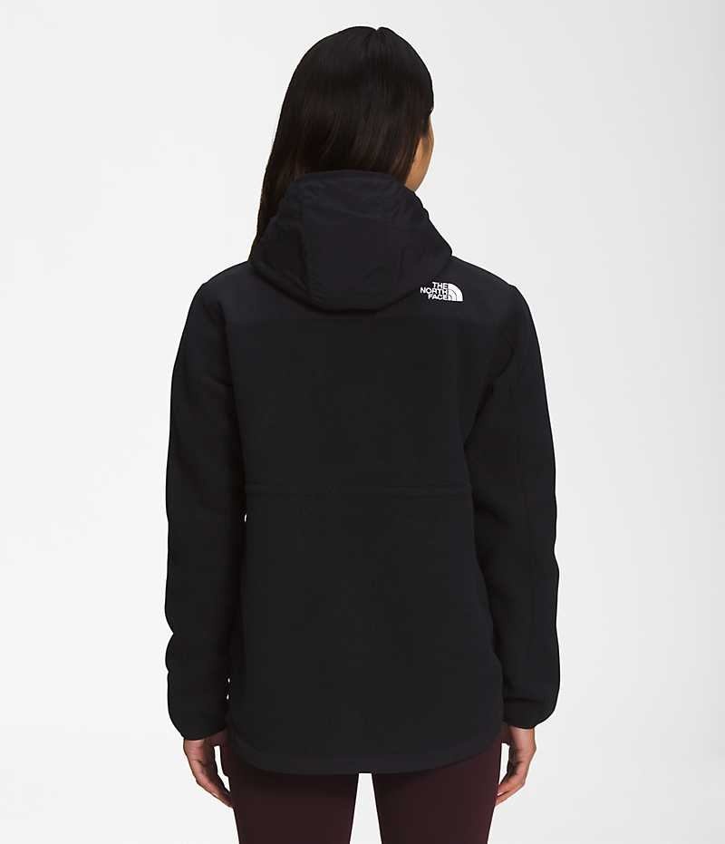 Black Women's The North Face Denali Hoodie Fleece Jacket | DUBLIN VTFQ